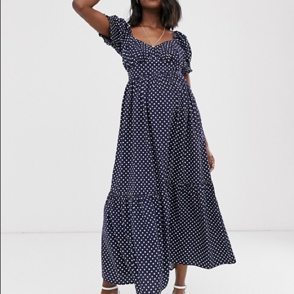 Wild Honey Maternity maxi dress with full skirt - Picture 2 of 6